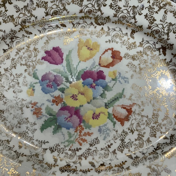 H & K Tunstall Old English Sampler  Platter - Picture 2 of 4